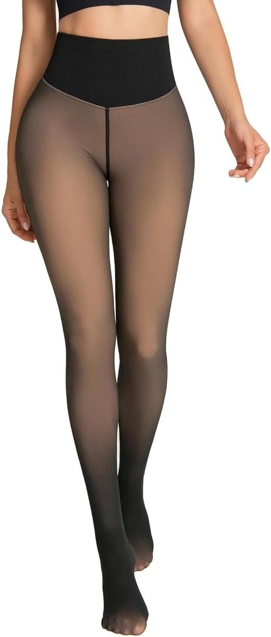 Women's Fleece-Lined Thermal Leggings (Single-Seam)