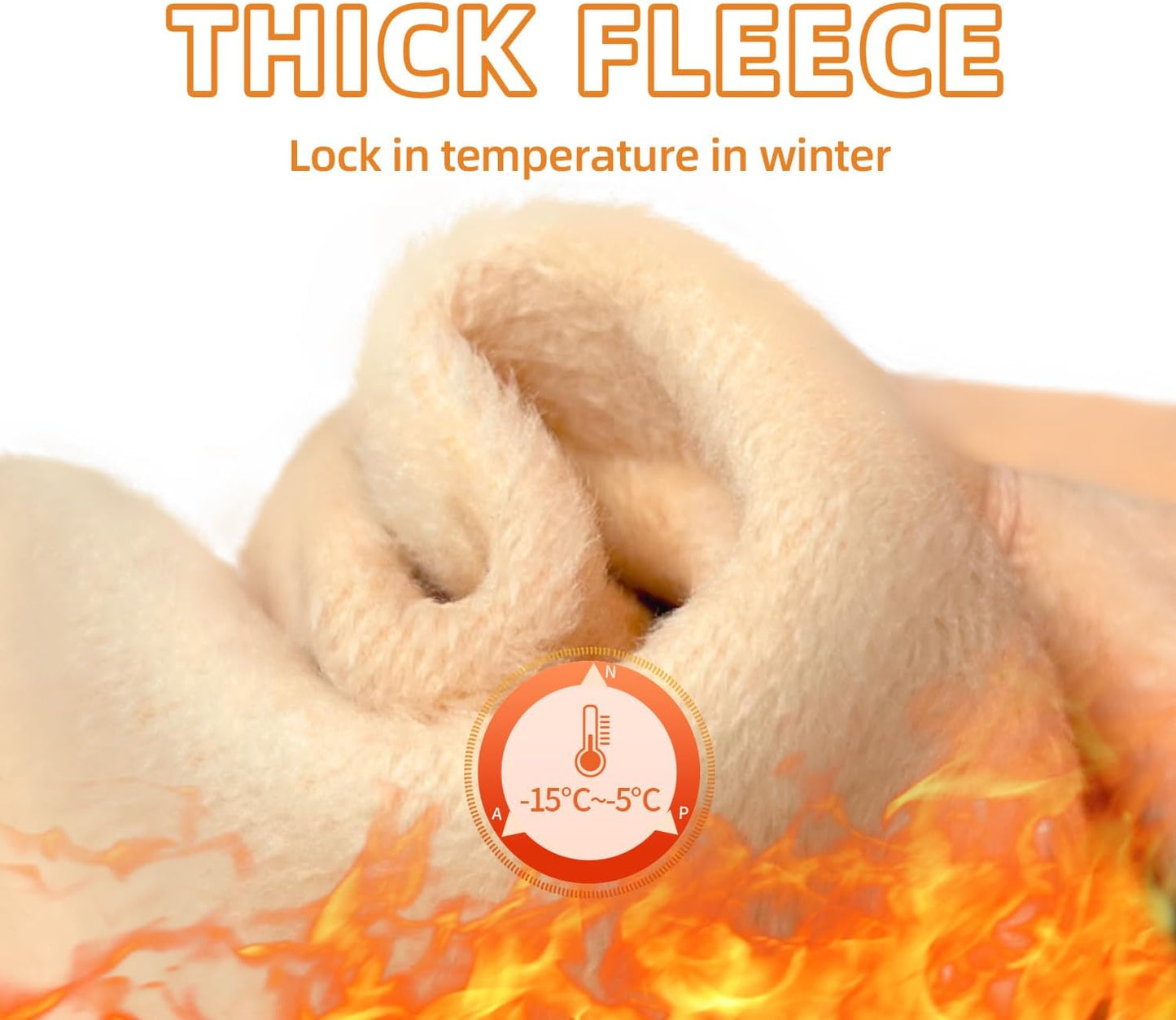 Women's High-Waisted Fleece-Lined Thermal Tights (Tummy Control)