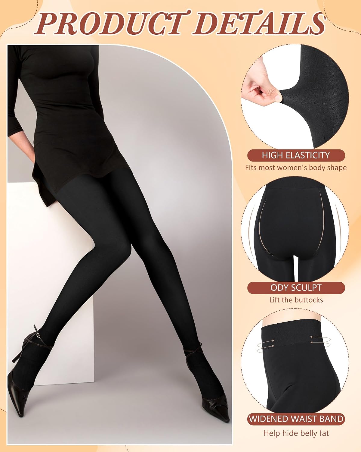 Women's Multi-Pack Fleece-Lined Thermal Tights