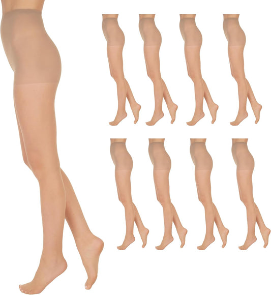 Women's Standard Sheer Pantyhose: All-Day Comfort, 100% Nylon