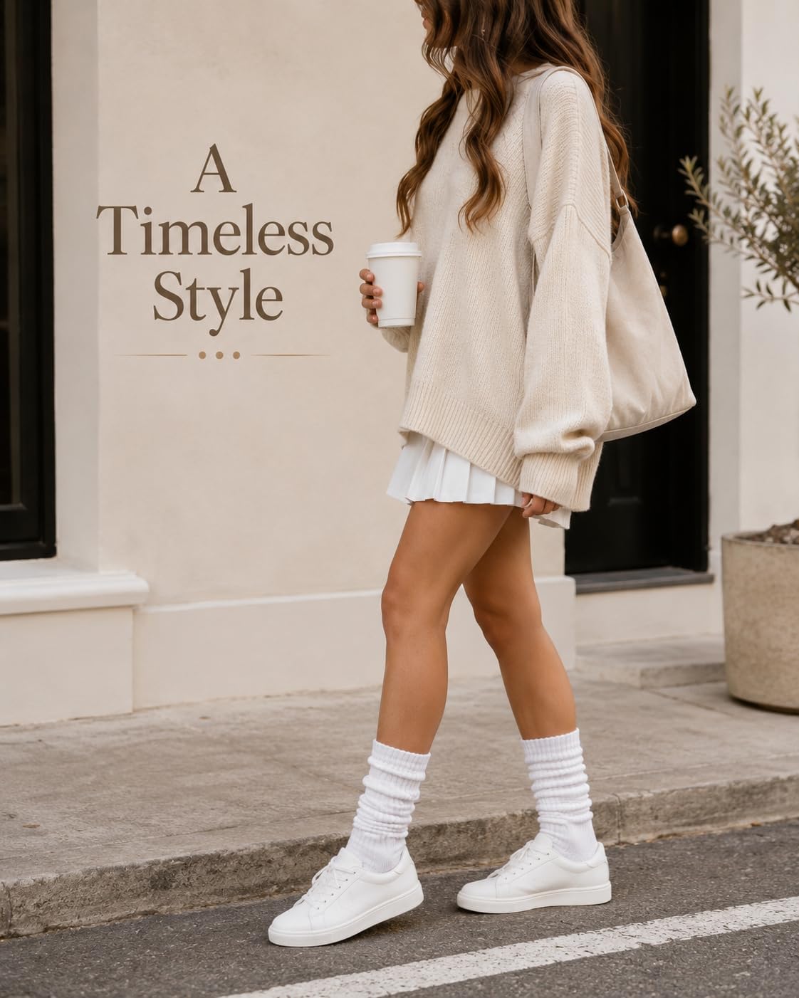 Women's Boot Slouch Socks (6-Pair Pack, Vintage Thickened Knit Over-the-Knee Socks, Suitable for Casual Sports)