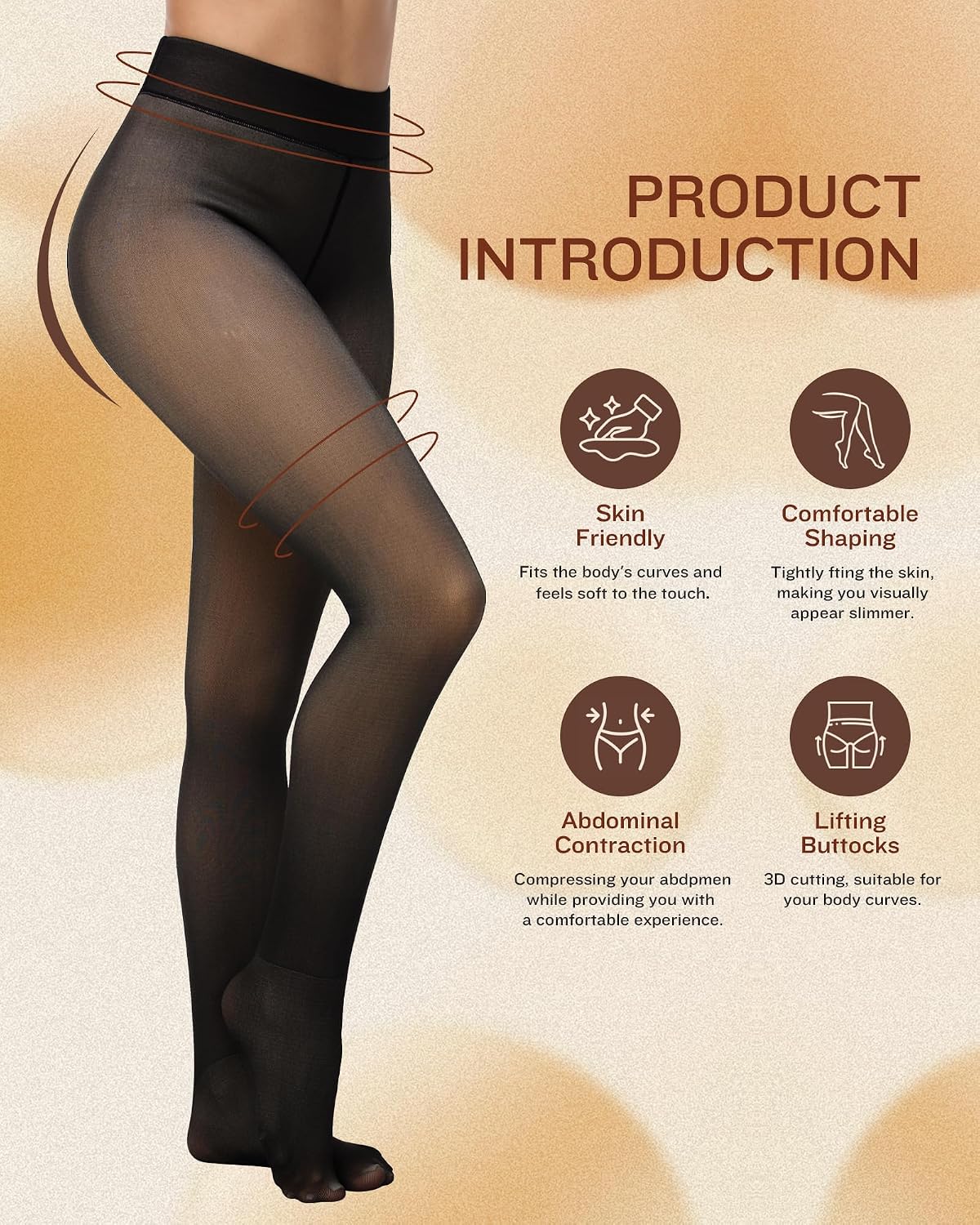 Women's Extra-Thick Thermal Tights (Sheer-Look)
