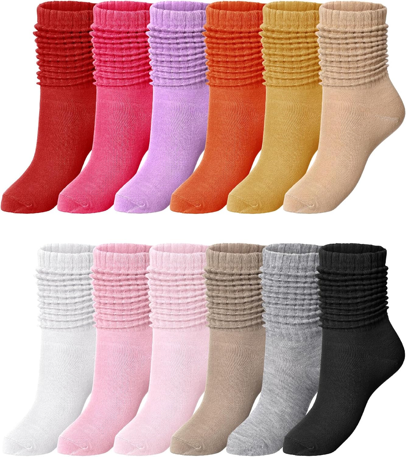 Women's Slouch Socks (6–32 Pair Packs)