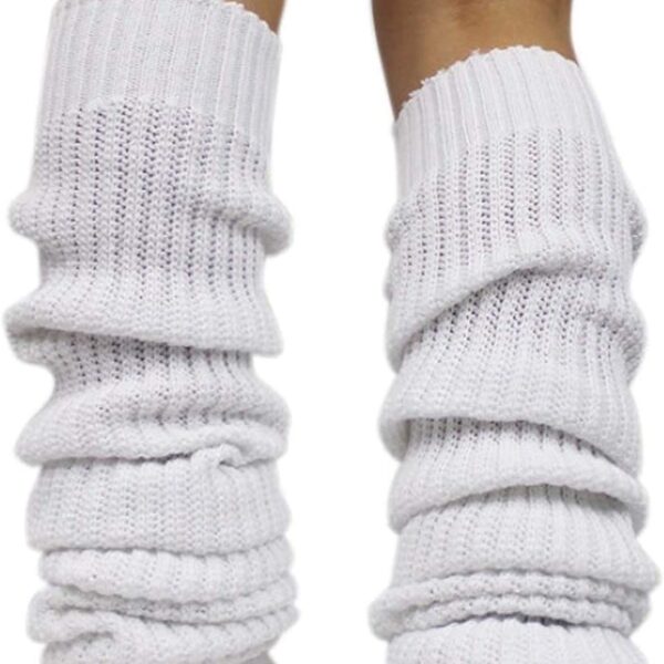Women's Japanese-Style Thick Knit Slouch Socks, Lolita-Style Leg Warmers